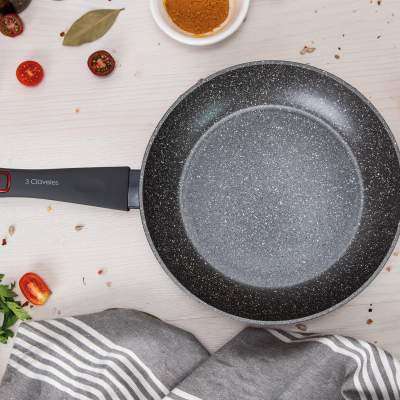 Forged aluminium fry pan Grey 3 Claveles